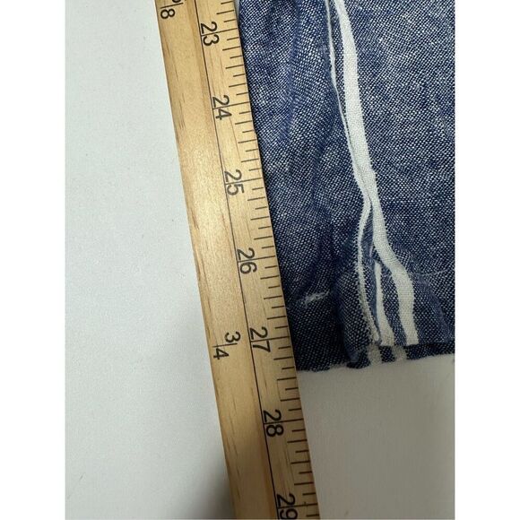 Old Navy Women’s Linen Blend Blue/White Striped Wide Leg" Pants Size XL - Picture 7 of 15